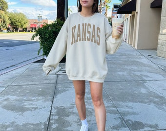 Kansas Sweatshirt, Kansas Shirt, Kansas Crewneck, Trendy Kansas Shirt, Vintage Kansas Sweatshirt, Retro Kansas Sweatshirt, Kansas Gift