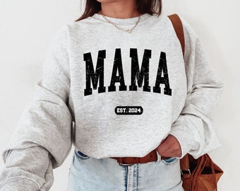 Mom and Dad Sweatshirt, Mama Dad Sweatshirt, Mom Dad Est