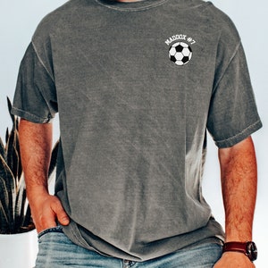 Komfort Farben, personalisiertes Fußball-Mama-Shirt, benutzerdefiniertes Fußball-Shirt, personalisiertes Fußball-Shirt, benutzerdefiniertes Fußball-Shirt, Nummer-Fußball-Shirt Bild 8