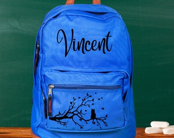 Personalized Name Fonts | Custom | School | Cars | Permanent Vinyl OR Iron On | Lunch box | Backpack | Christmas Stocking