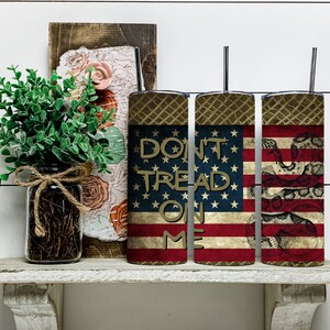 Don&#39;t Tread On Me Snake| American Flag| Dad| Tumbler PNG