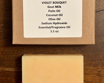 Violet Bouquet Goat Milk Soap