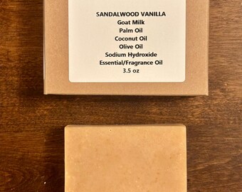 Sandalwood Vanilla Goat Milk Soap
