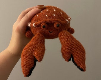 Crochet pattern-PDF- Herbie the crab
