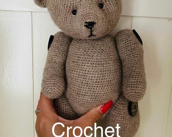 Crochet pattern-PDF- Hamish the bear