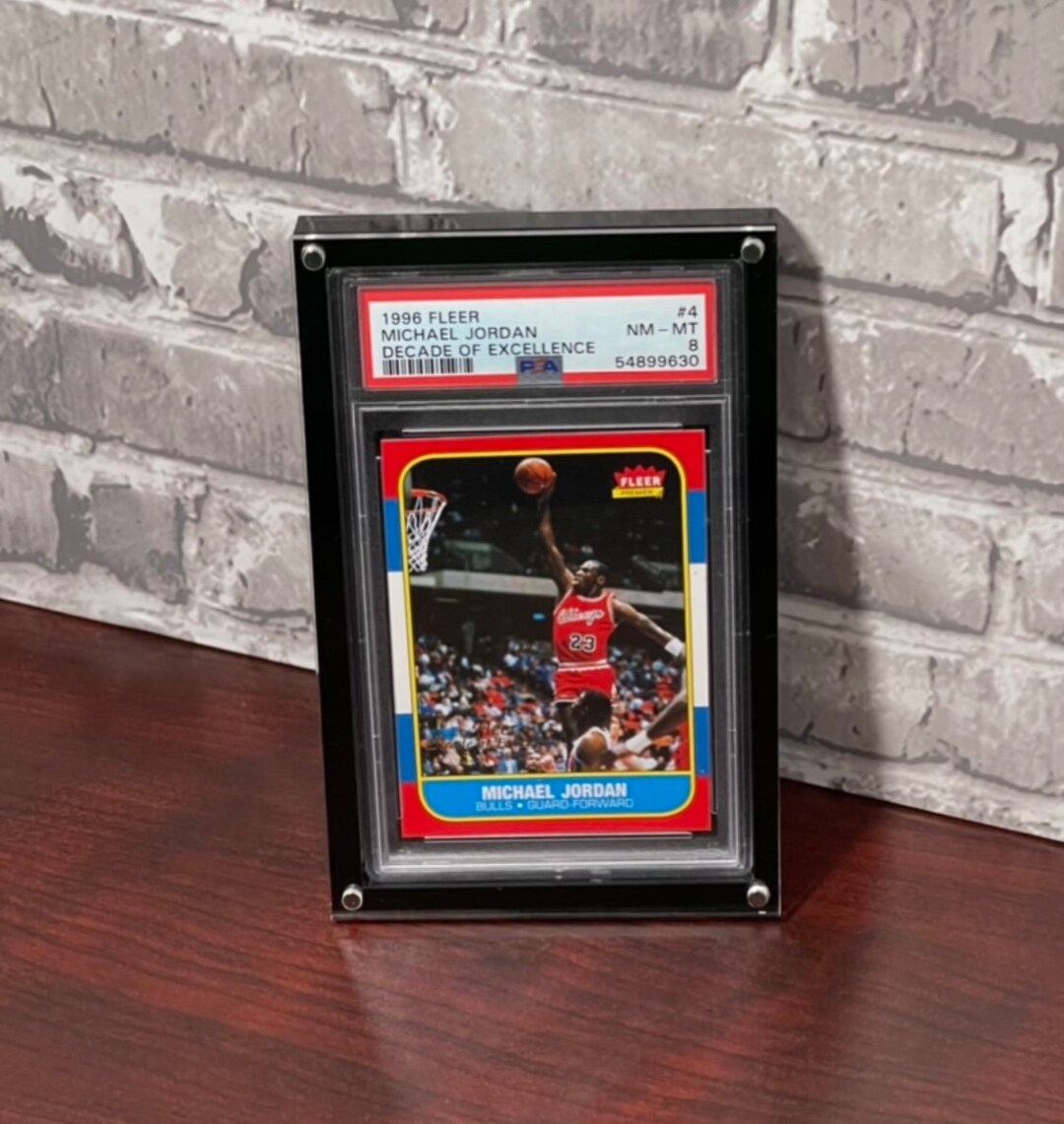 PSA Display Case Black Base W/cover. Beautiful Frame Look for Etsy