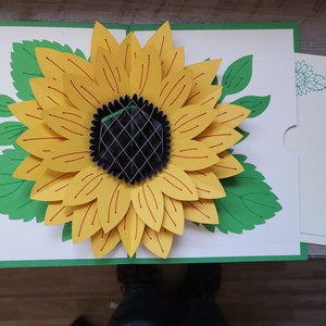 Sunflower Pop up card