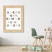 Nursery Alphabet Print, Montessori Bebe, Playroom Wall Art, Montessori ...