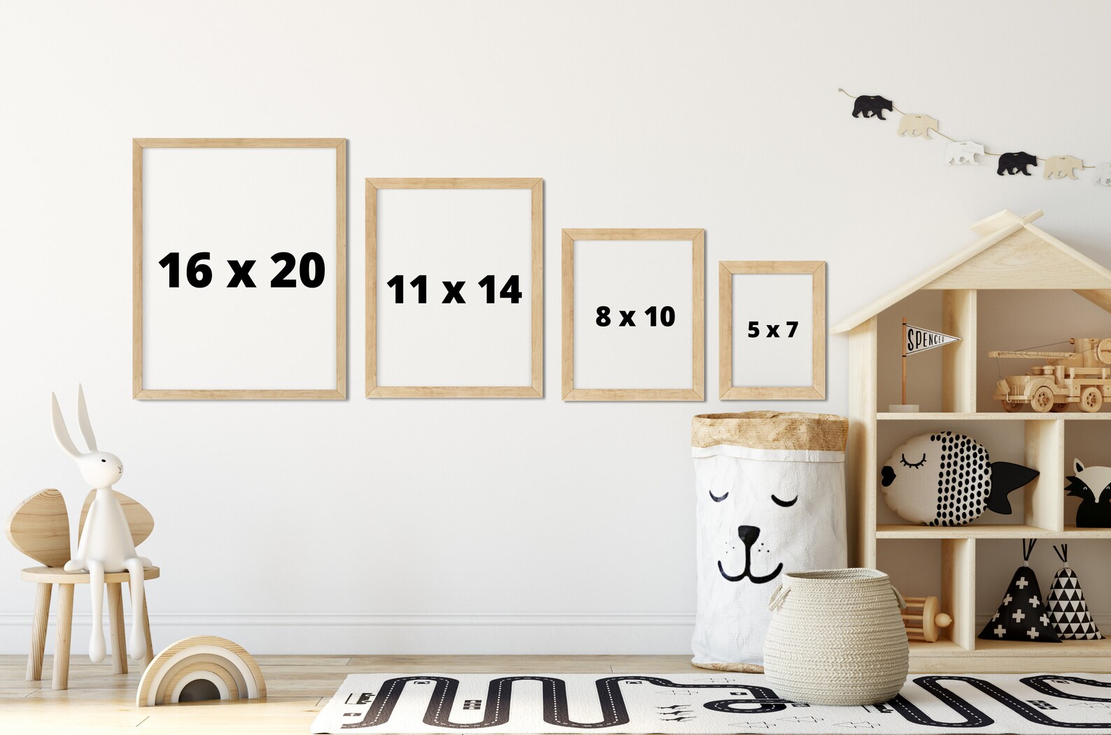 Nursery Alphabet Print, Montessori Bebe, Playroom Wall Art, Montessori ...