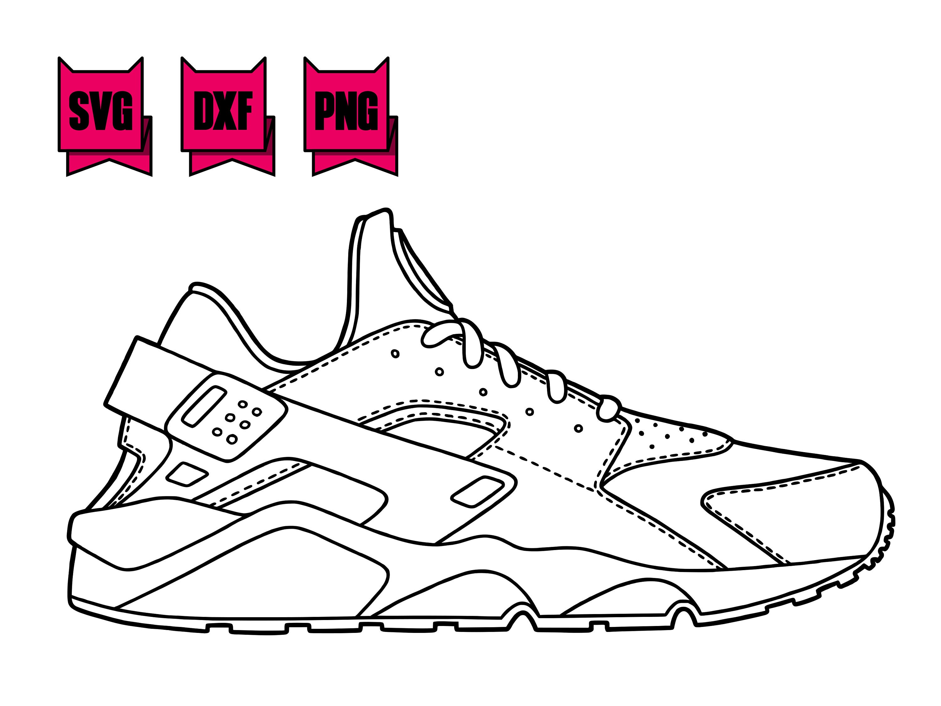 Air Huarache dxf svg png para plasma corte por - Etsy