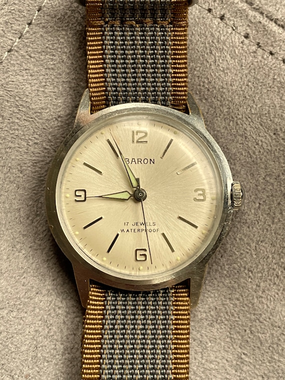 Vintage 1970s Baron Sports Watch Serviced and Rest