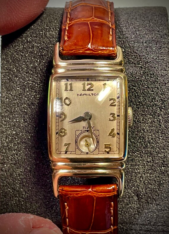 Hamilton 14k gold top filled vintage watch