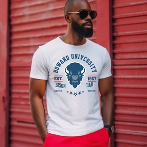 Howard University Dad T-Shirt, Howard University Apparel, HBCU, Howard University Alumni, Howard Merch, Black College Shirt, Howard Bison