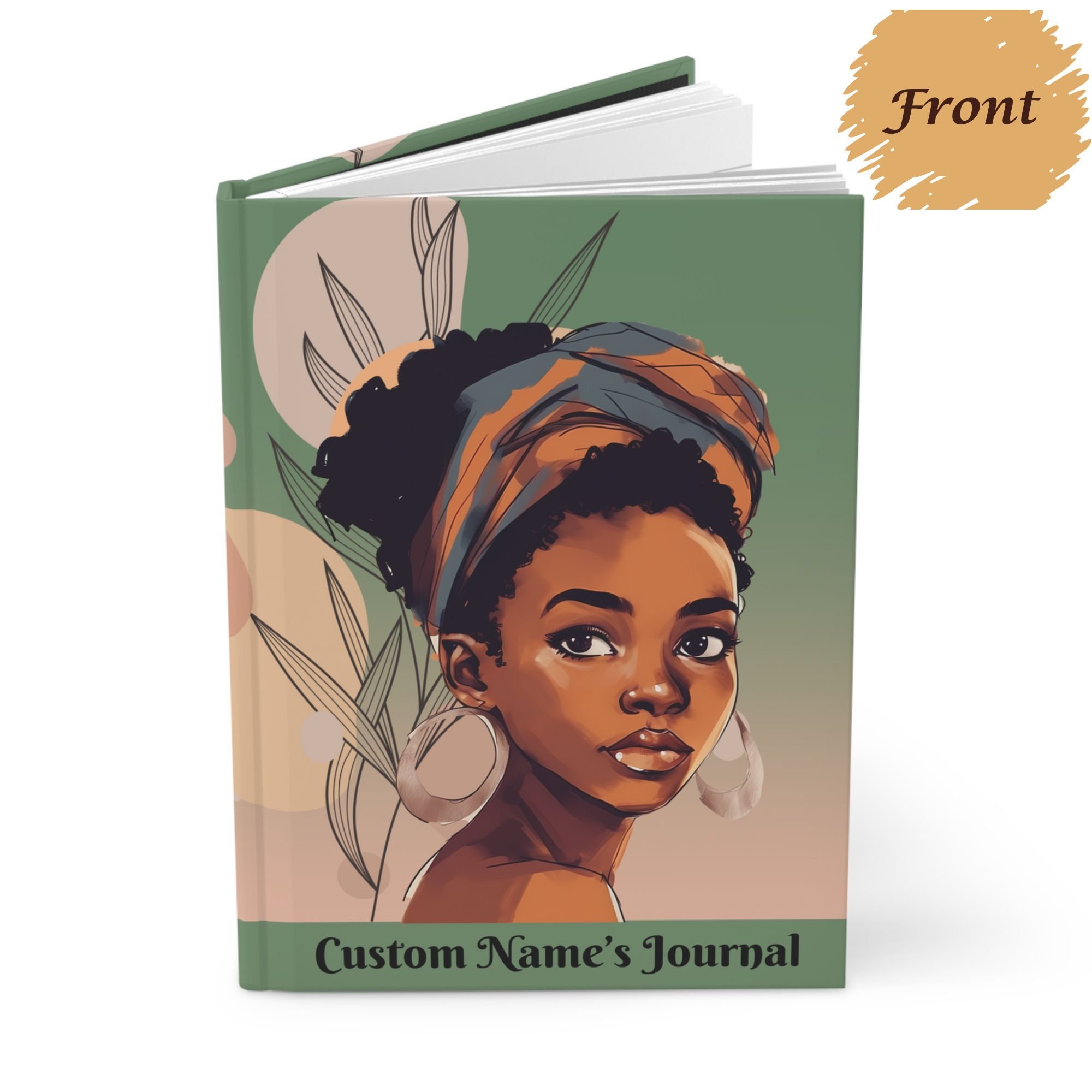 Personalized Journal, African American Journals, Gift for Black Woman, Affirmation Journal, Black Girl School Notebook, Black Girl Diary