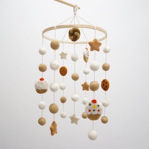 Wool Crib Mobile/Baby Mobile/Nursery Decoration/Nursery Mobile/Baby Gift/Marlintiu/Sweet Tooth