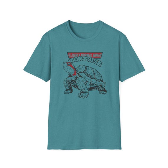 Elderly Normal Ninja Tortoise T-shirt | Funny Parody Animal Tee
