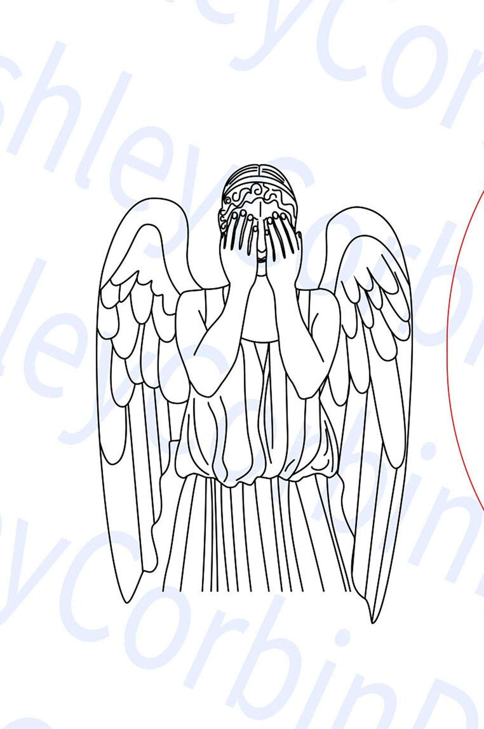 Dr Who Inspired Weeping Angel Clipart SVG scalable Vector Etsy Australia