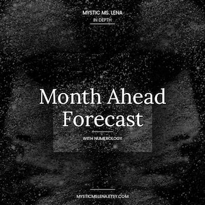 Month Ahead Forecast & Numerology Tarot Reading