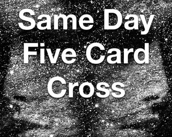 Five Tarot Cards Cross Tarot Reading Same Day