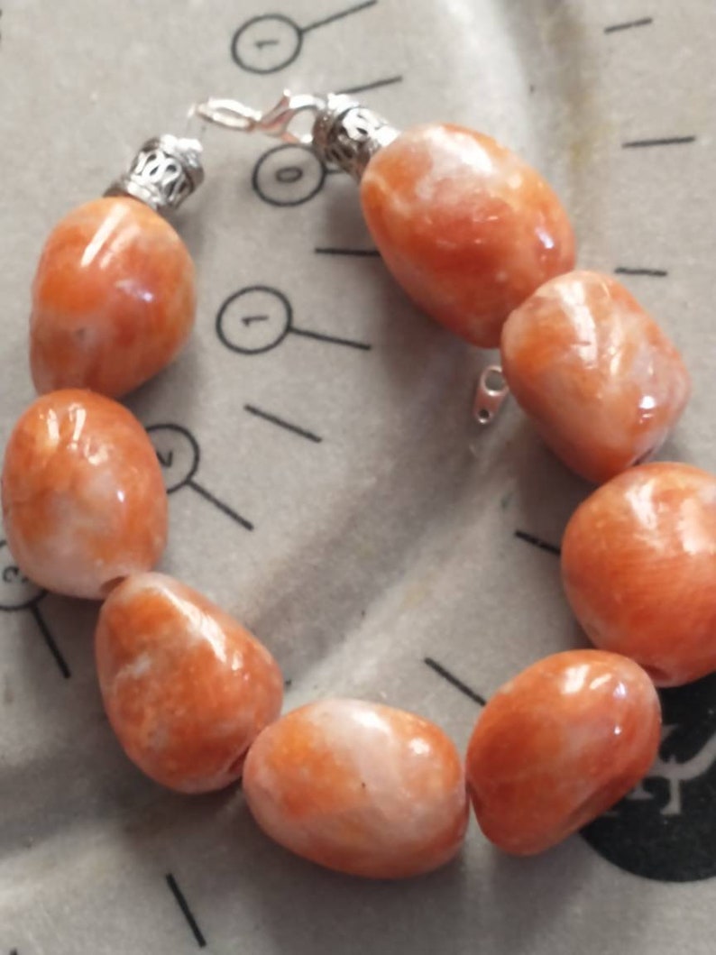 Sunstone Chunky Beaded Bracelet image 10