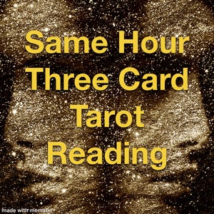 Leitura de Tarô de Três Cartas na Mesma Hora - Sorteio de Cartas Físicas
