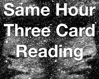 In-Depth Three Card Tarot Reading Same Hour