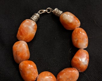 Sunstone Chunky Beaded Bracelet