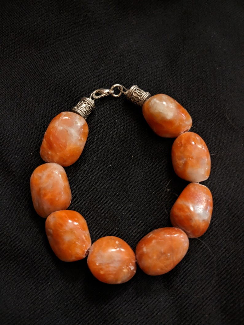 Sunstone Chunky Beaded Bracelet image 1