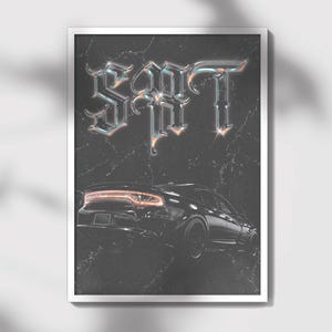 SRT Charger - Charger Hellcat Demon, Printable Wall Art