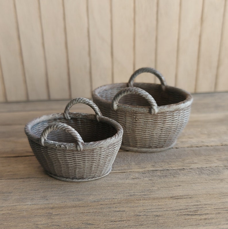 Basket With Handle Large Etsy
