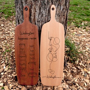 Long Cutting Board, Personalized Cutting Board, Cheese Cutting Board, Custom Board, Chopping Board, Engraved Cutting Board, Anniversary Gift