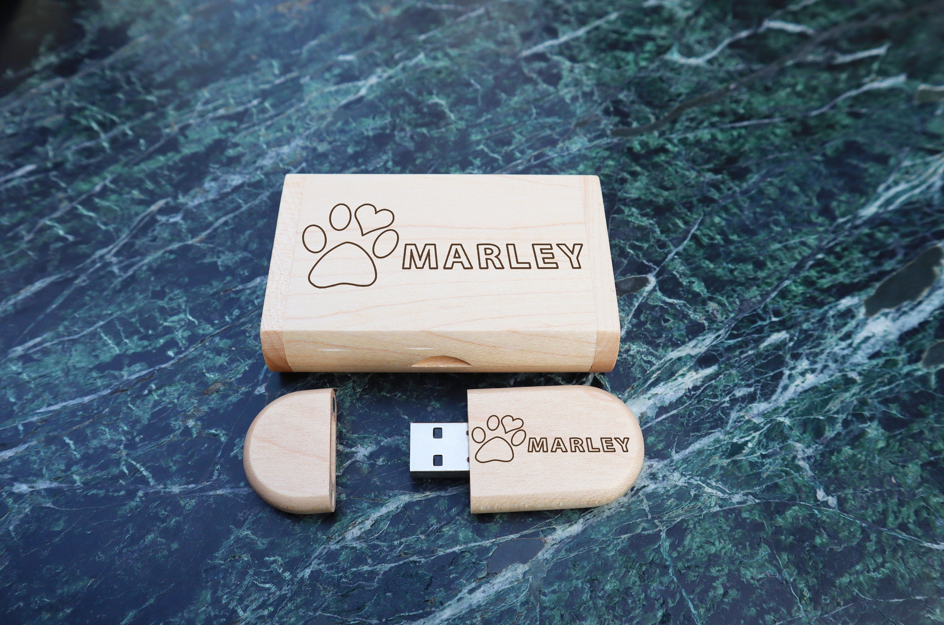 JASTER USB 3.0 flash drive Guitar Pen drive Wooden box Memory stick Free  custom logo Pendrive Creative Wedding gifts 32GB 64GB