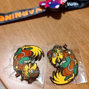 Goldie Salmon Run Pin