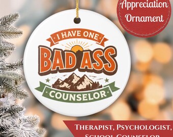 Divertente ornamento per consulente / Regalo di ringraziamento per apprezzamento del consulente / Decorazione per ufficio di terapia / Regalo di laurea per consulenza