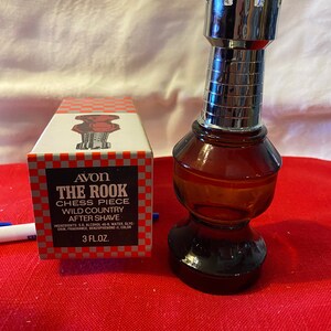 Avon The Rook Chess Piece with Wild Country After Shave