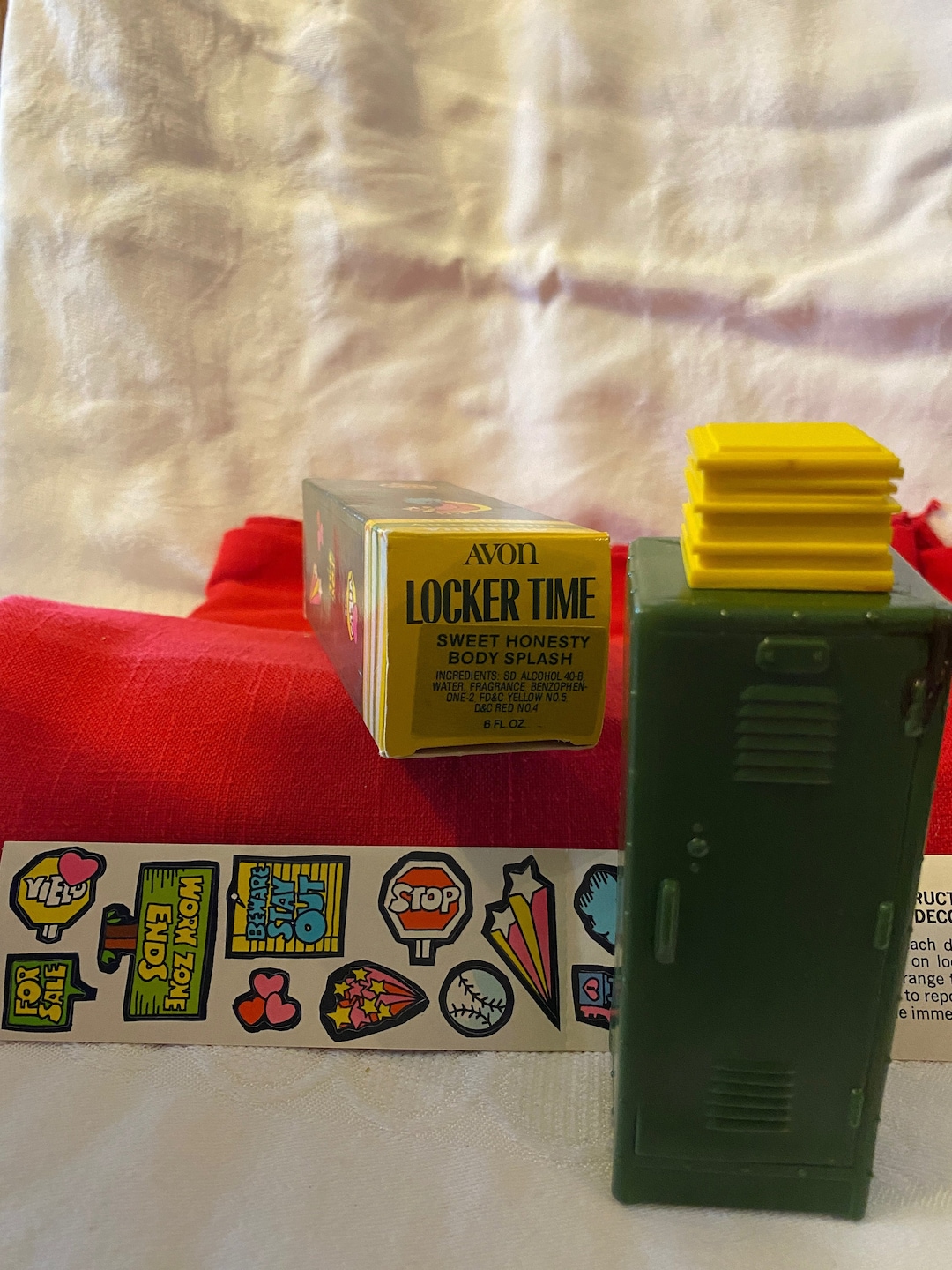 Avon Locker Time Decanter With Sweet Honesty Body Splash Etsy