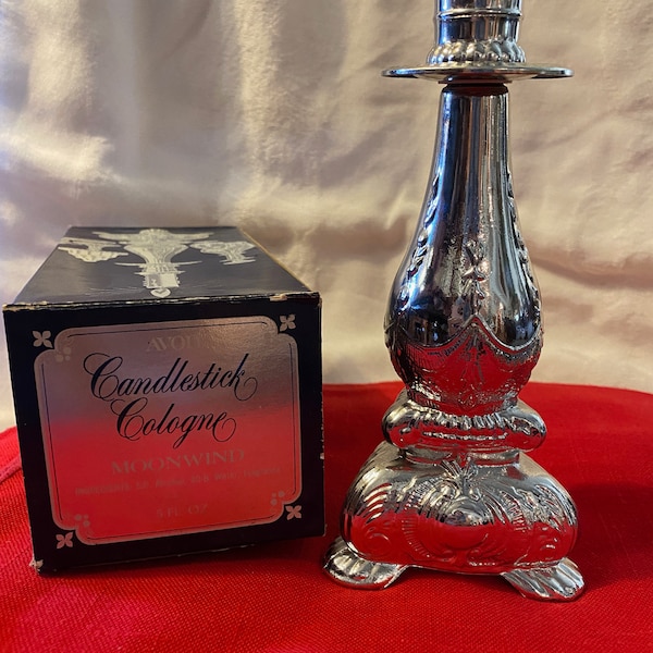 Avon Candlestick Cologne Decanter