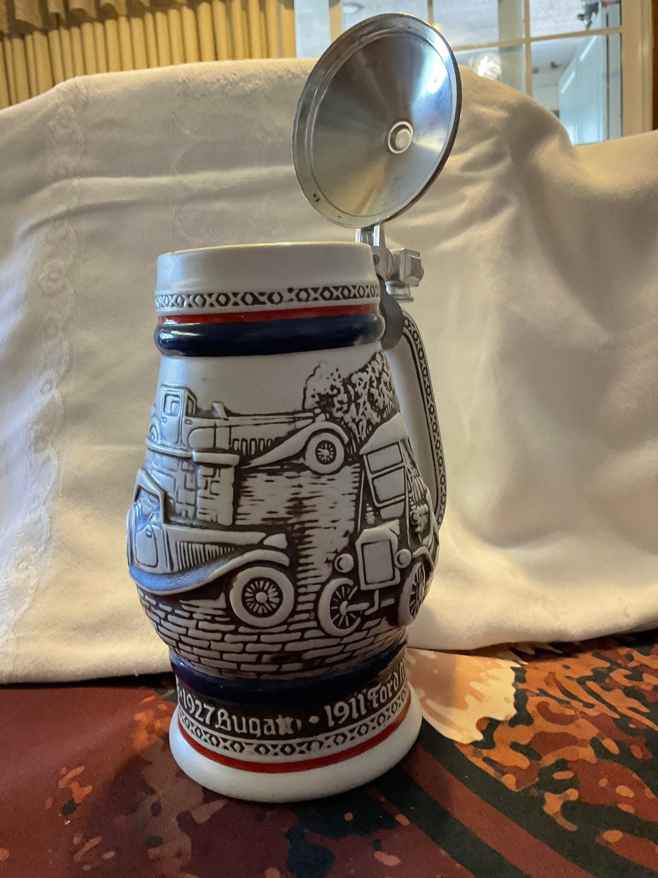 1979 Avon Limited Edition Lidded Stein Age of the Automobile Etsy