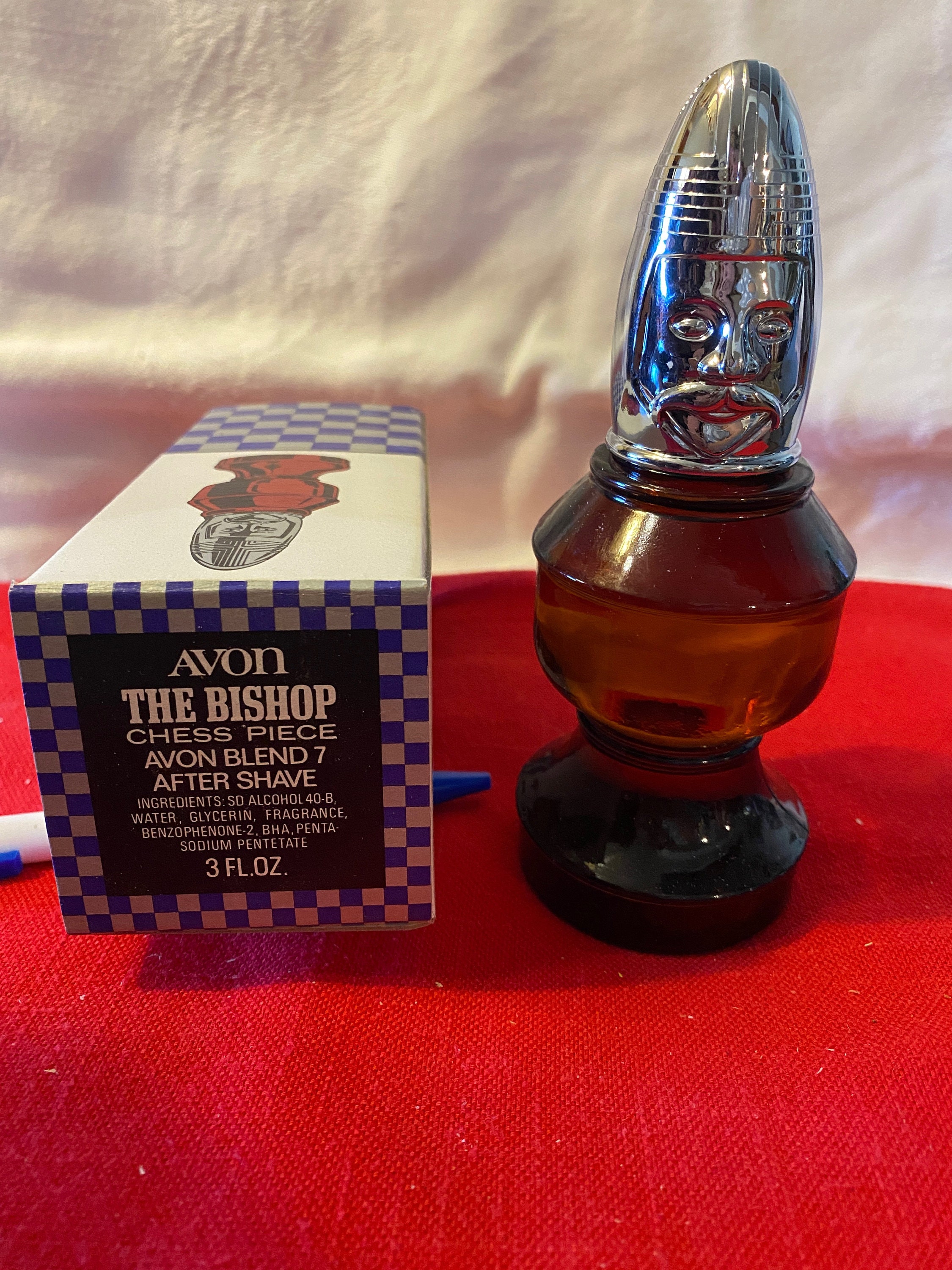 Avon the Bishop Chess Piece With Blend After Shave