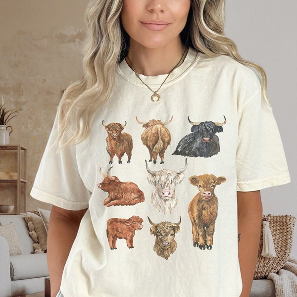 Highland Cow Shirt - Etsy