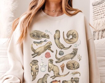 Otter Sweatshirt: Unisex Crewneck for Otter Lovers