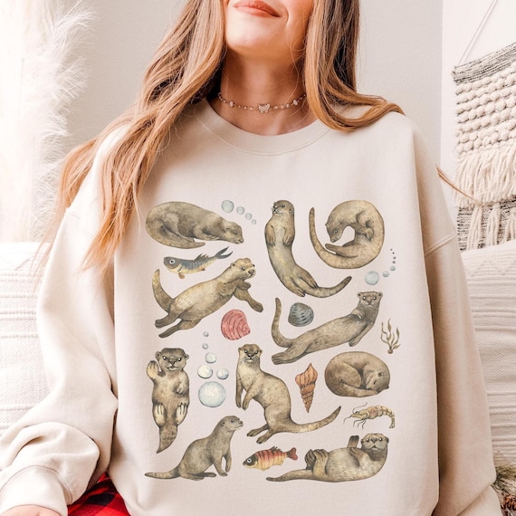 Otter Sweatshirt: Unisex Crewneck for Otter Lovers