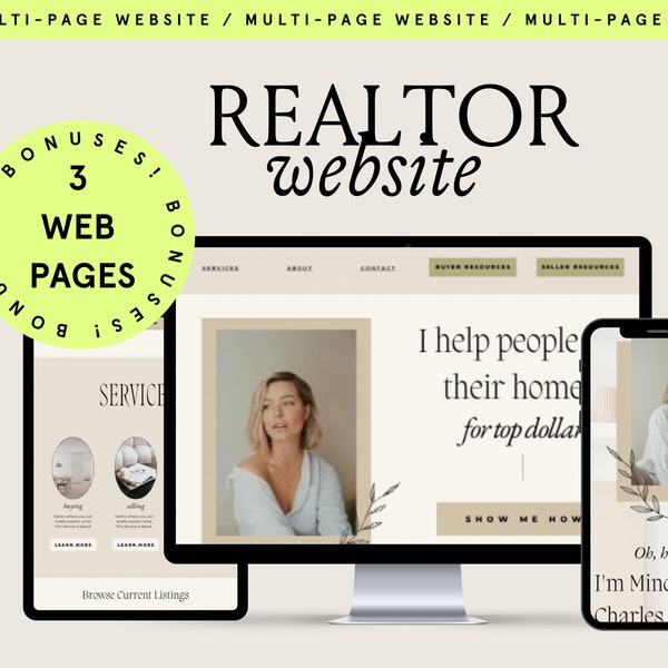 Realtor Website | Real Estate Agent Website | Canva Website for Realtors | Real Estate Marketing | Luxury Real Estate Agent Active