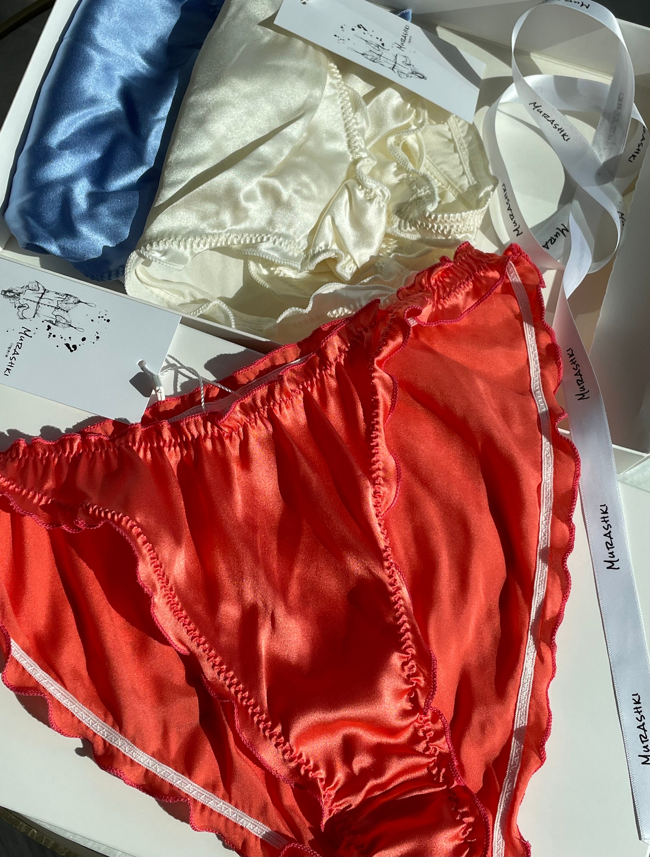 Luxury Gift Set of 3 Pure Silk Panties. Etsy