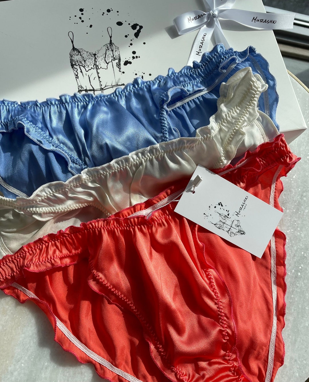 Luxury Gift Set of 3 Pure Silk Panties. Etsy