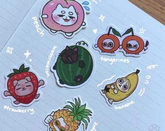 Stickers fruitdieren