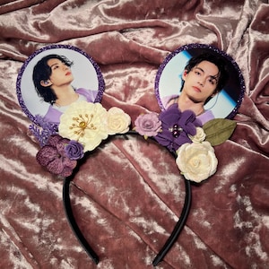 Kpop Floral Headband - PREMADE (BTS, Twice, Le Sserafim, Stray Kids, Seventeen, NCT, P1Harmony)
