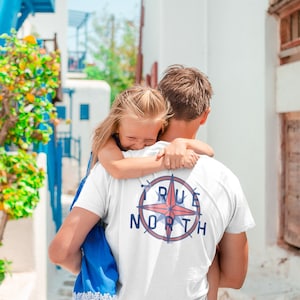 True North Shirt, True North Men&#39;s Shirt, Christian Shirt, Gift for Dad, Christian Man Gift, Compass Shirt, Navigators Shirt, North Shirt