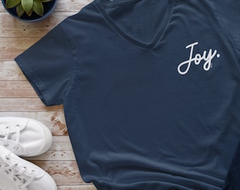 Joy Veck Shirt, Joy Shirt, Christian Shirt, Joy Gift, Christian Gift, Joy, Choose Joy, Celebration, Baptism Gift, Gift for Mom