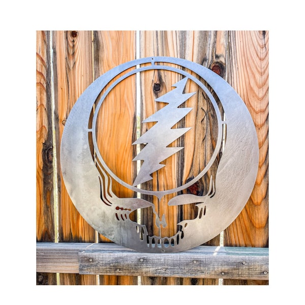 Raw Metal Stealie Metal Steal Your Face Grateful Dead Metal Art